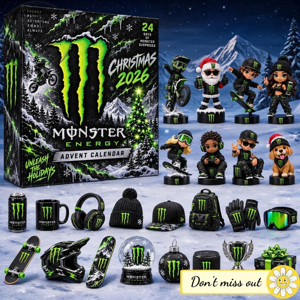Monster Energy Christmas Advent Calendar 2026 – 24 Days Monster Surprises Box 4 Monster Energy Christmas Advent Calendar 2026 – 24 Days Monster Surprises Box