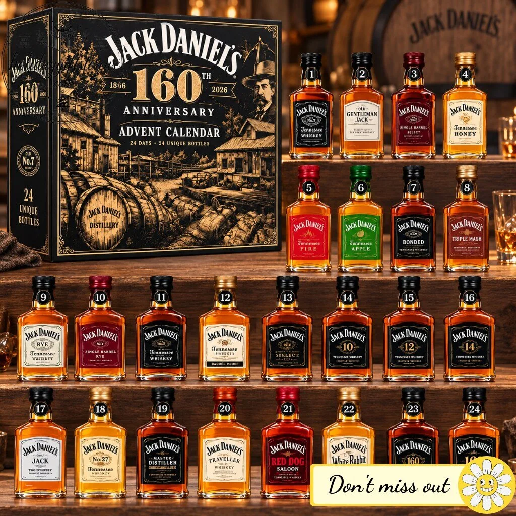 Jack Daniel's 160th Anniversary Advent Calendar 2026 – 24 Days Unique Bottles Box 8 Jack Daniel