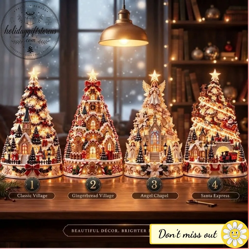 🎄MerryRealm Christmas Village Lightscape Tree (Choose Option)