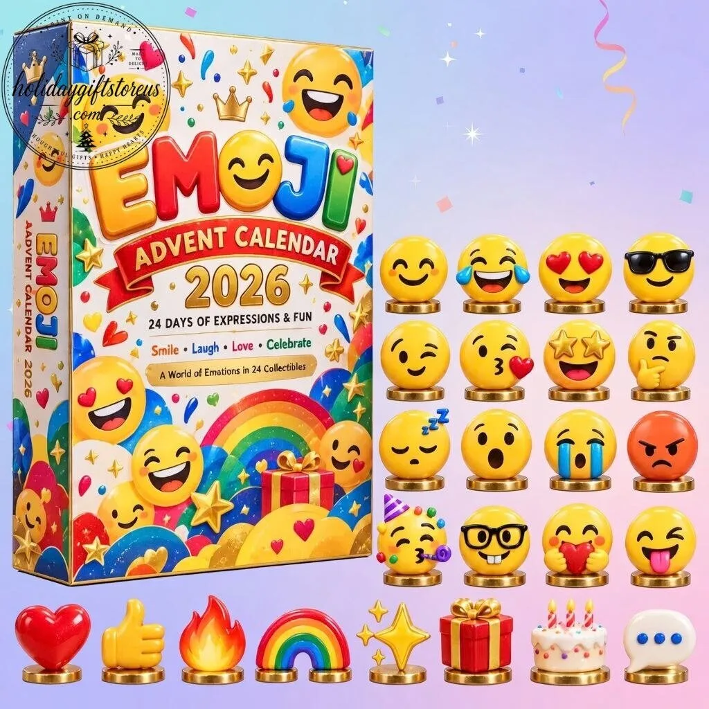 "Top 5 Unique Advent Calendars 2026: Emojis, Icons, and More" 25 Emoji Advent Calendar 2026 – 24 Days Mini Emoji Ornament Box