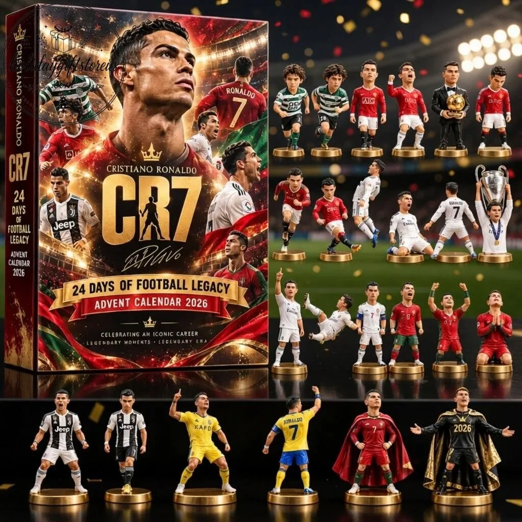 Cristiano Ronaldo CR7 Advent Calendar 2026 – 24 Days Football Legacy Mini Ornament Box