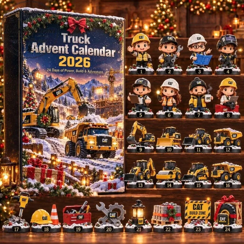 24 Days Truck Advent Calendar 2026 – Construction Fan Christmas Gift