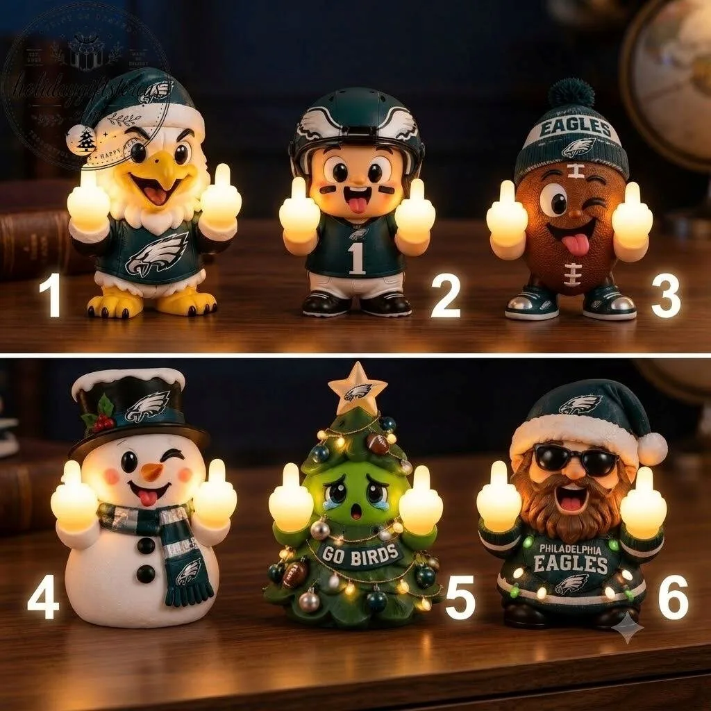 Philadelphia Eagles Middle Finger LED Light 2026 – Funny Football Desk Lamp