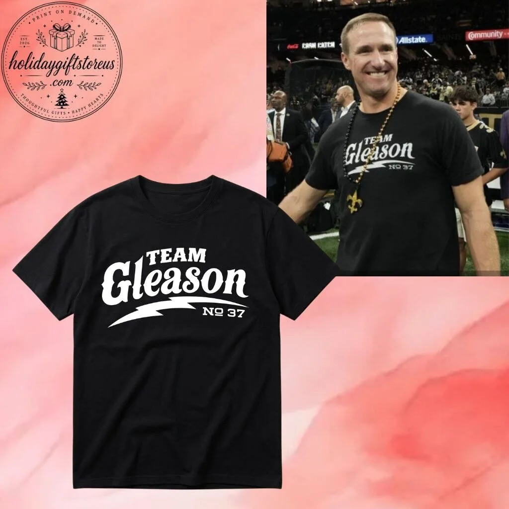 Drew Brees Team Gleason No 37 Shirt