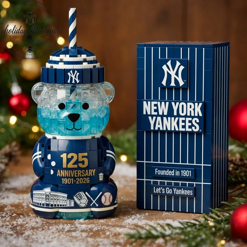 New York Yankees 125th Anniversary Lego Bear Water Cup 2026 7 New York Yankees 125th Anniversary Lego Bear Water Cup 2026