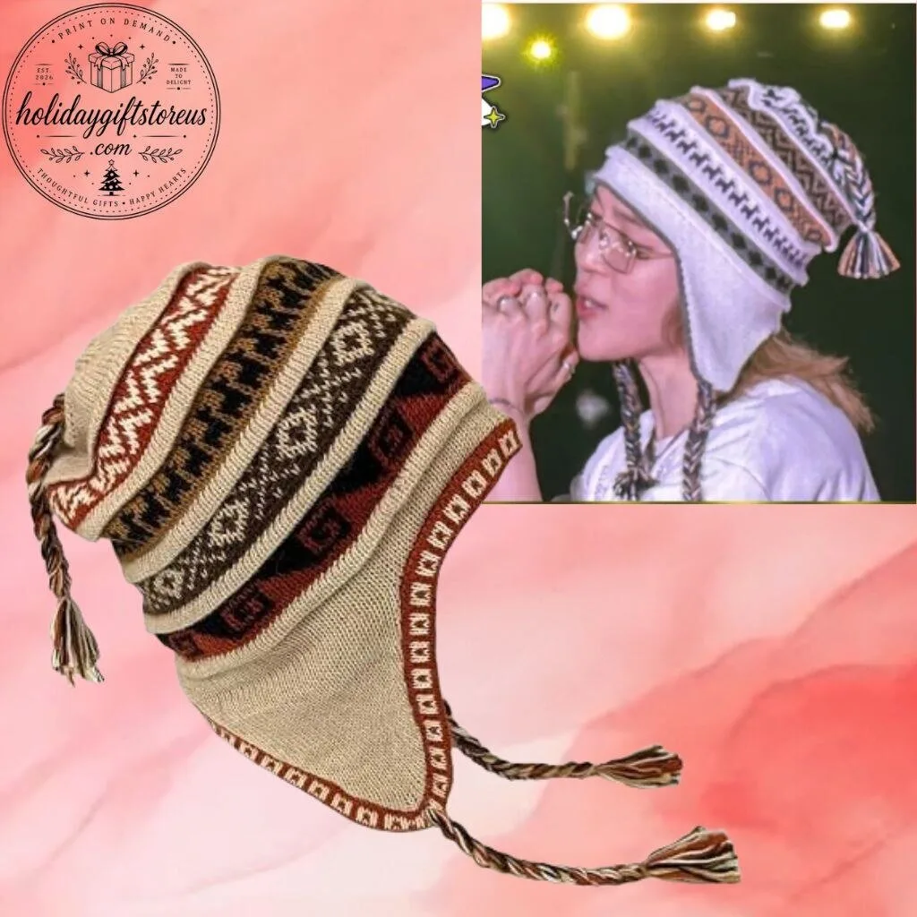BTS JIMIN Knit Earflap Beanie 2026 – BTS WORLDTOUR ARIRANG LATAM