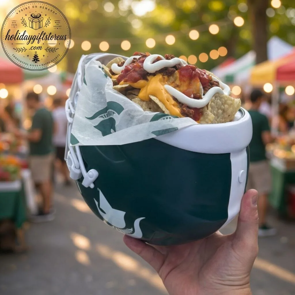 Spartan Football Helmet Snack Bowl
