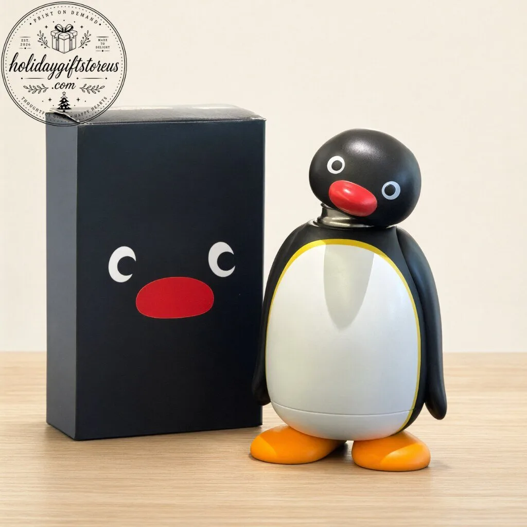 Pingu Penguin Shaped Stainless Steel Thermos Water Bottle